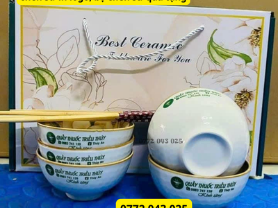 Xưởng in bộ chén sứ cao cấp   in logo theo yêu cầu 5