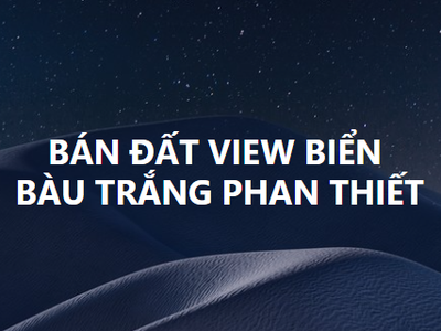 Tôi cần bán đất view biển Bàu Trắng, Phan Thiết 0
