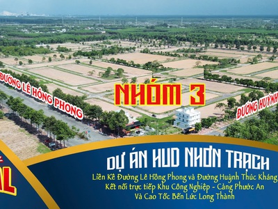 Bán nhanh đất nền dự án hud nhơn trạch   sổ sẵn   giá tốt 3