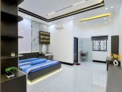 Nhà 1 trệt 2 lầu kèm nội thất trong KDC Thuận An 7