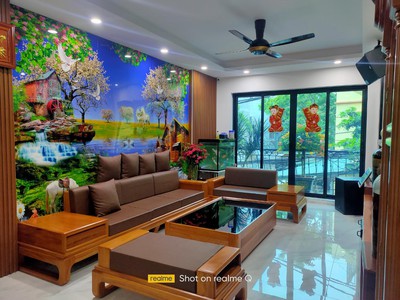 Bán nhà 19 tỷ 80m mặt tiền 4m ngõ ô tô thông gara,long biên 4
