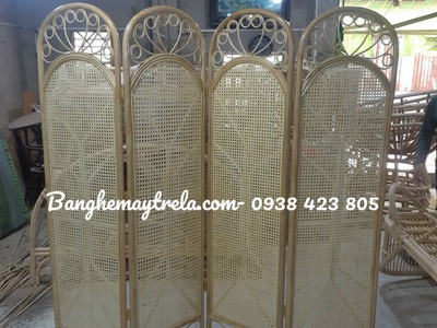 Bình phong mây tre đan trang trí 1