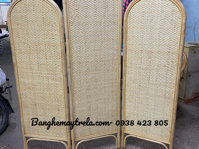 Bình phong mây tre đan trang trí 5