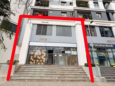 Cho thuê shop 2 tầng chân đế đầu hồi toà h4 hope residences mặt đường chu huy mân, long biên, hà nội 1