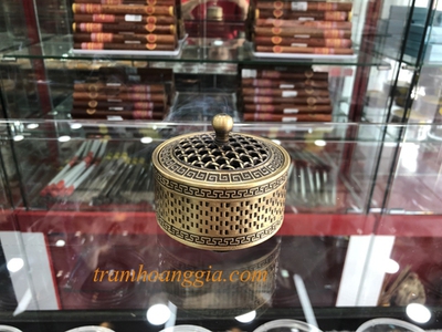 Lư đồng nguyên khối đốt trầm hương Hoàng Gia 0