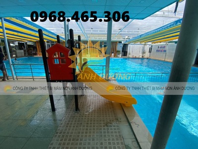 Cầu trượt mầm non ngoài trời, cầu trượt trẻ em nhập khẩu 3