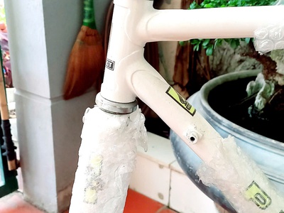 Bán khung xe đua Nhật cổ, đã sơn lại. 2