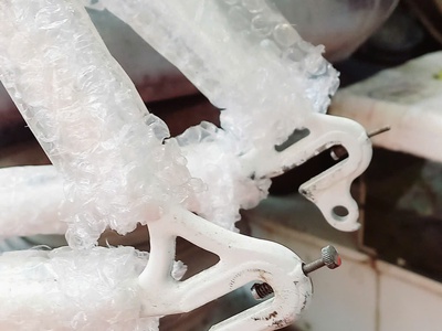 Bán khung xe đua Nhật cổ, đã sơn lại. 12