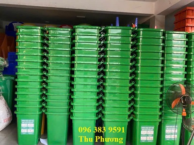 Thanh lý thùng rác nhựa 60lit chính hãng, nhựa dày, nắp kín 0