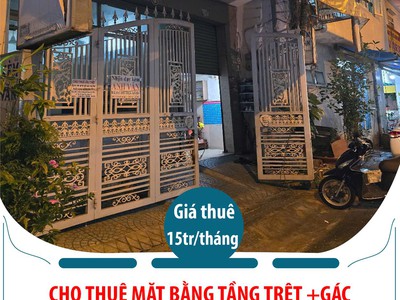 Cho thuê mặt bằng tầng trệt  gác 50m2 tại -khu cư xá ngân hàng, p.tân thuận tây 0
