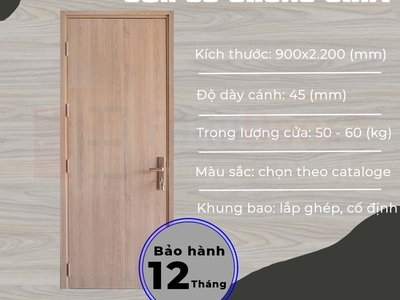 Cửa gỗ chống cháy MDF melamine 0
