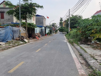 Bán lô đất 89m2 mặt đường trục xã   đấu giá kiến phong   đồng thái   an dương 4