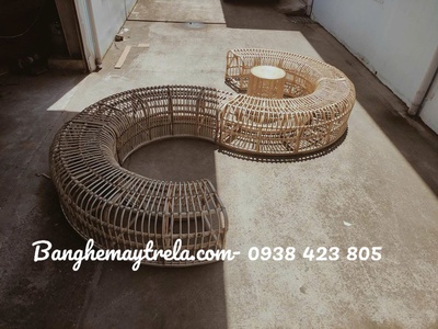 Ghế mây cao cấp uốn lượn 4