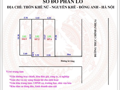 Đất thổ cư tạu Khê Nữ. Nguyên Khê. Đông Anh. Hà Nội 2