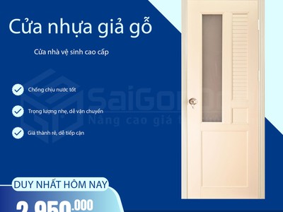 Cửa nhựa giả gỗ ĐẸP 1