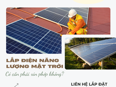 Lắp điện năng lượng mặt trời có phải xin phép không 0