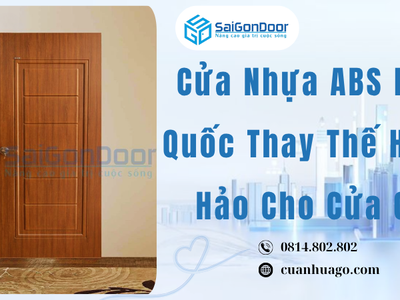 Cửa Nhựa ABS Hàn Quốc Thay Thế Hoàn Hảo Cho Cửa Gỗ 3