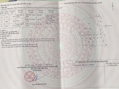 Bán đất chương dương   thường tín   50m  nở hậu, ô tô đỗ cửa, giá chỉ 1 tỷ 480tr 0