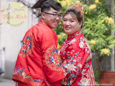 Hỷ phục ngoại cỡ cho dâu rễ big size tại tròn xinh 0