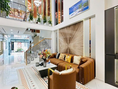 Bán nhà gò vấp view công viên gần cc dreamhome 6 tầng xe hơi vào nhà 62m2 sổ vuông 0