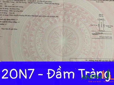 Cần bán lô đất tại Đầm Tràng, Phường Dương Quan, TP Thủy Nguyên, Hải Phòng 0