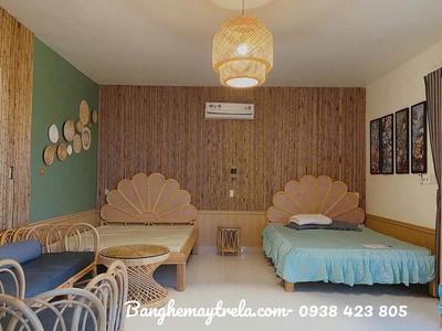 Bàn ghế mây tre phòng khách 2