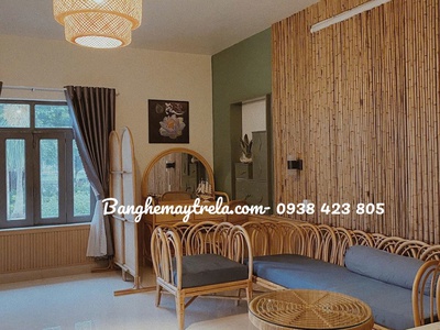 Bàn ghế mây tre phòng khách 1