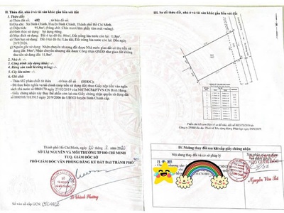 Bán gấp đất thổ cư 96m2 sát bách hoá xanh bình chánh 0