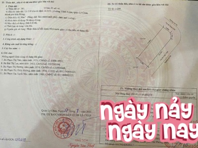 Đất lô góc 2 mặt tiền - tái định cư a51 vĩnh niệm, giá 5.45 tỉ 2
