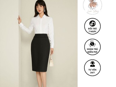Các kiểu chân váy dài qua gối 1