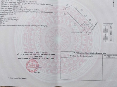Chính chủ cần bán lô đất tặng nhà cấp 4 có vị trí đẹp tại xã nhợn thạnh - tp.bến tre - tỉnh bến tre. 4