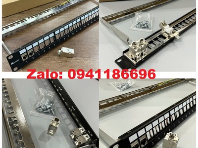 Phân phối thanh đấu nối mạng Patch panel Ancomteck 16 cổng Cat6 UTP mã ACT-16S1U, ACT-JK28-C6-US 10