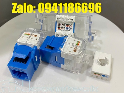 Phân phối thanh đấu nối mạng Patch panel Ancomteck 16 cổng Cat6 UTP mã ACT-16S1U, ACT-JK28-C6-US 8
