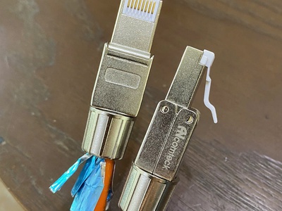 Hạt công nghiệp CAT6A/CAT7 không dùng TOOL Ancomteck ACT-6A-UK, sẵn số lượng 15