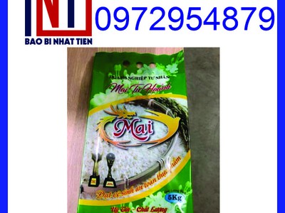 Xưởng in bao bì gạo 5kg nhanh rẻ đẹp, túi gạo PA/PE 6