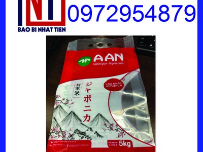Xưởng in bao bì gạo 5kg nhanh rẻ đẹp, túi gạo PA/PE 13