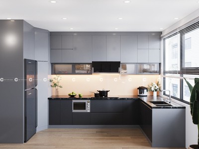 Tủ Bếp Gỗ Công Nghiệp MDF Lõi Xanh Cao Cấp 0