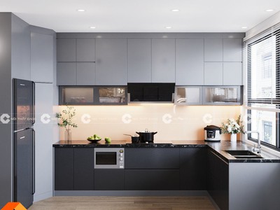 Tủ Bếp Gỗ Công Nghiệp MDF Lõi Xanh Cao Cấp 2