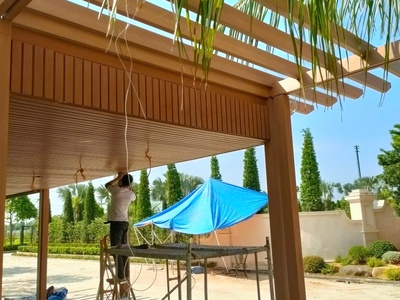 Lam chắn nắng, hàng rào sử dụng gỗ nhựa Ecowood 2