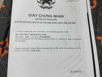 Nhà quận 8 hẻm 1/ đường bình đông giá tốt 1