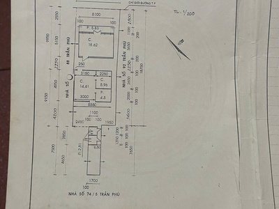 Bán nhà cấp 4 mặt tiền đường trần phú phường vĩnh nguyên toạ lạc gần bệnh viện vinmec giá 22 ty 0