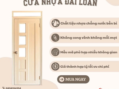 Cửa nhựa đài loan, đẹp ,bền, giá mềm cho ngôi nhà 0