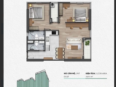 chuyển nhượng căn hộ 2pn  1 tại plaza 3   fpt city đà nẵng  0