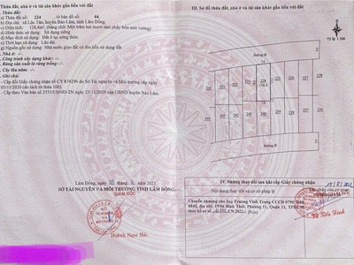 Chính chủ cần bán lô đất tại lộc tân - lâm đồng 3