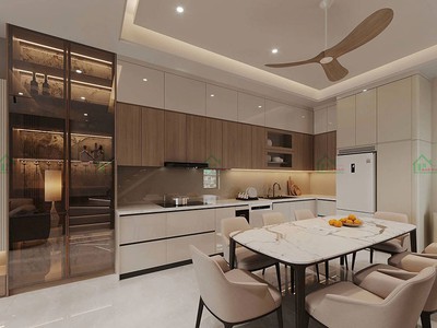 Thiết Kế Bếp Chung Cư Đơn Giản: Tối Ưu Từng Mét Vuông, Tiện Nghi Vượt Trội 1