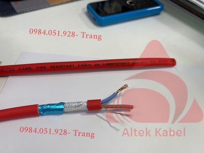 Cáp chống cháy chống nhiễu 2x1.0mm2 0