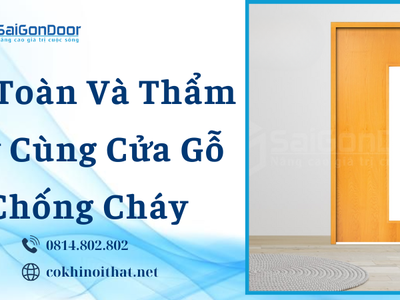 An toàn và thẩm mỹ cùng cửa gỗ chống cháy 0