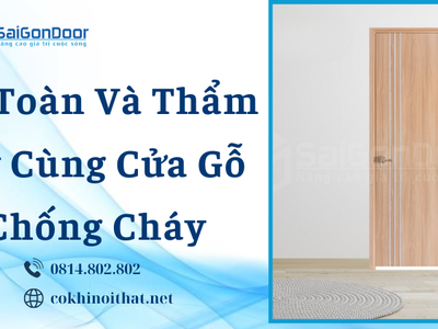 An toàn và thẩm mỹ cùng cửa gỗ chống cháy 1