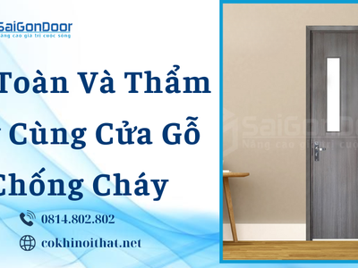 An toàn và thẩm mỹ cùng cửa gỗ chống cháy 2