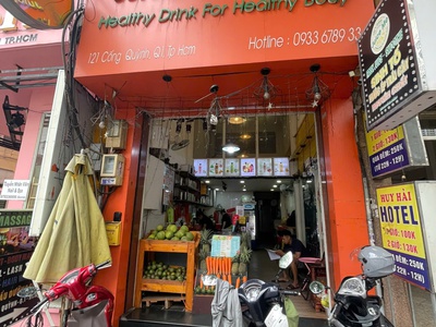 Quận 1   cống quỳnh, quán đẹp   nhanh còn   sang quán nước ép   sinh tố   cafe, mb thuê rẻ, tel 0